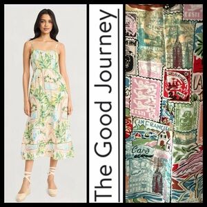 NWT The Good Journey Postcard Midi Dress